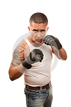 Man doing mixed martial arts