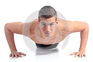 Man doing pushups