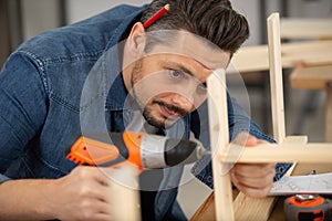 man doing renovation work at home