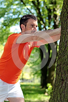 Man doing sport