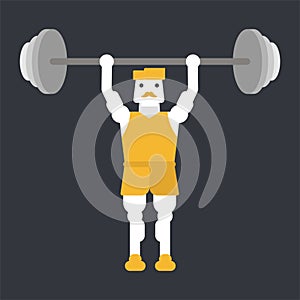 Man doing weightlifting