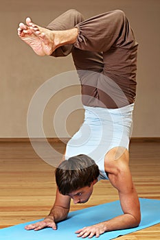 Man doing yoga