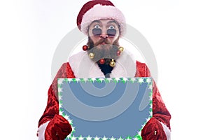 Man dressed as Santa Claus