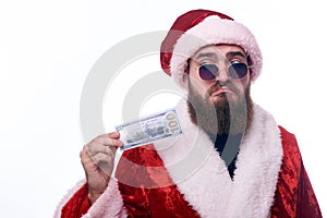 Man dressed as Santa Claus