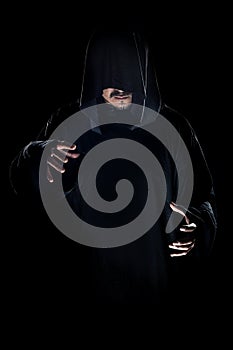 Cult Leader in a Black Robe photo