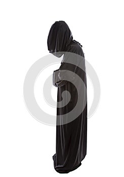 Man Dressed Up as a Priest or Monk