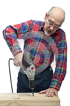 Man with drill