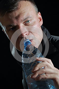 Man drinking water