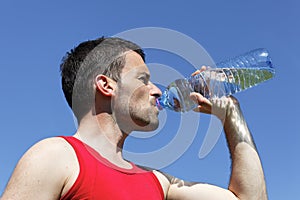 Man drinking water