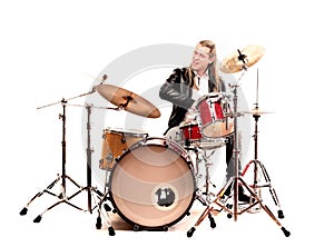 Man and drums