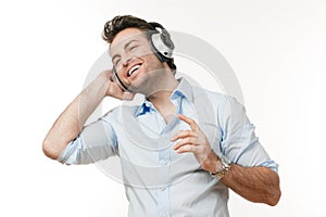 Man with earphones