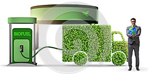 The man in ecofuel concept for delivery vehicles