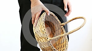 Man with Empty Basket