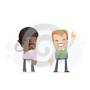 Man engaged in self-motivation