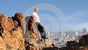 Man enjoying the view