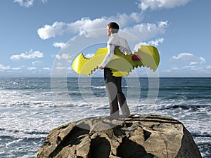 Man escaped from shark attack