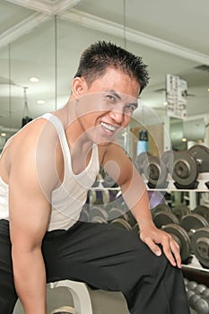 Man exercising