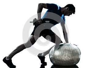 Man exercising training workout fitness posture