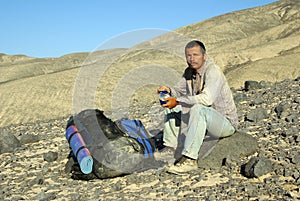 Man in expedition photo