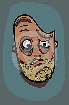 Man face illustration