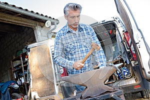 man farrier at work