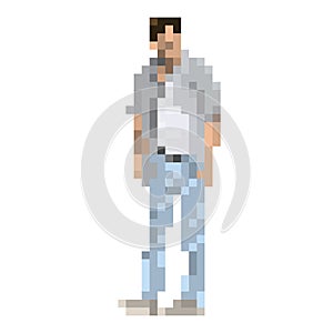 Man fashion pixel