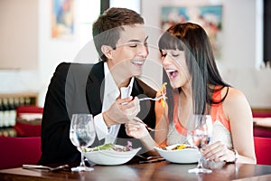 Man Feeding Girlfriend photo