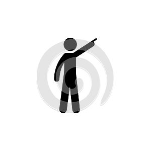 man finger, up icon. Element of man pointing icon for mobile concept and web apps. Detailed man finger, up icon can be used for we