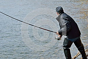Man on fishing 13
