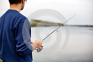 Man fishing