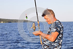 Man with a fishing rod