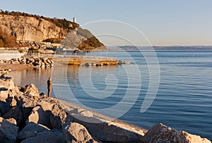 Man Fishing at Sistiana Bay