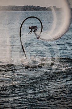 Man on flyboard
