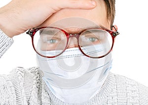 Man in Fogged Glasses