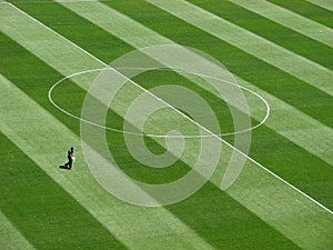 Man on the football pitch