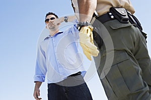 Man Forced To Take A Field Sobriety Test photo