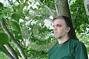 Man in Forest