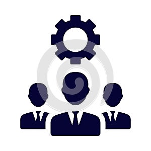 man, gear, people, management, stuff maintenance icon