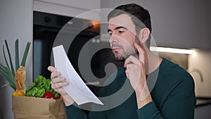Man getting a difficult communicaiton by mail