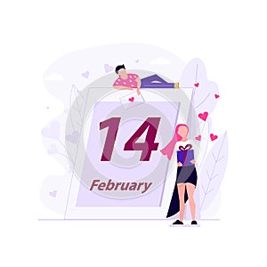 Man and girl Valentines day event