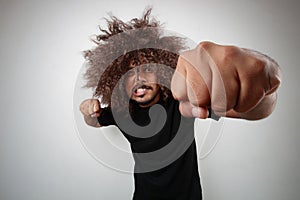 Man giving punch photo
