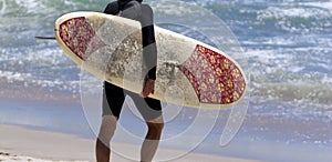 Man going Surfing