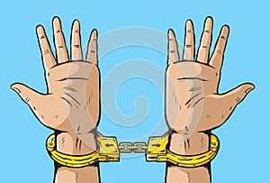 Man in Golden Handcuffs