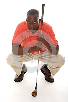 Man WIth Golf Club