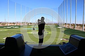 Man Golf Swing