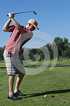 Man Golfing