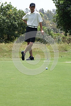 Man Golfing