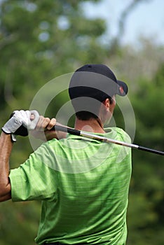 Man Golfing