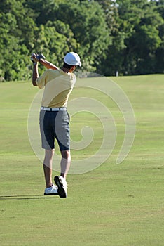 Man Golfing