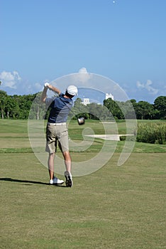 Man Golfing